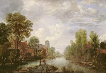 Landscape with a canal